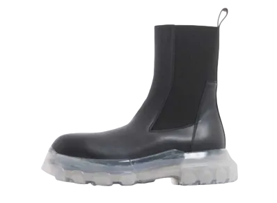 Rick Owens Beatle Bozo Tractor "Black/Clear"