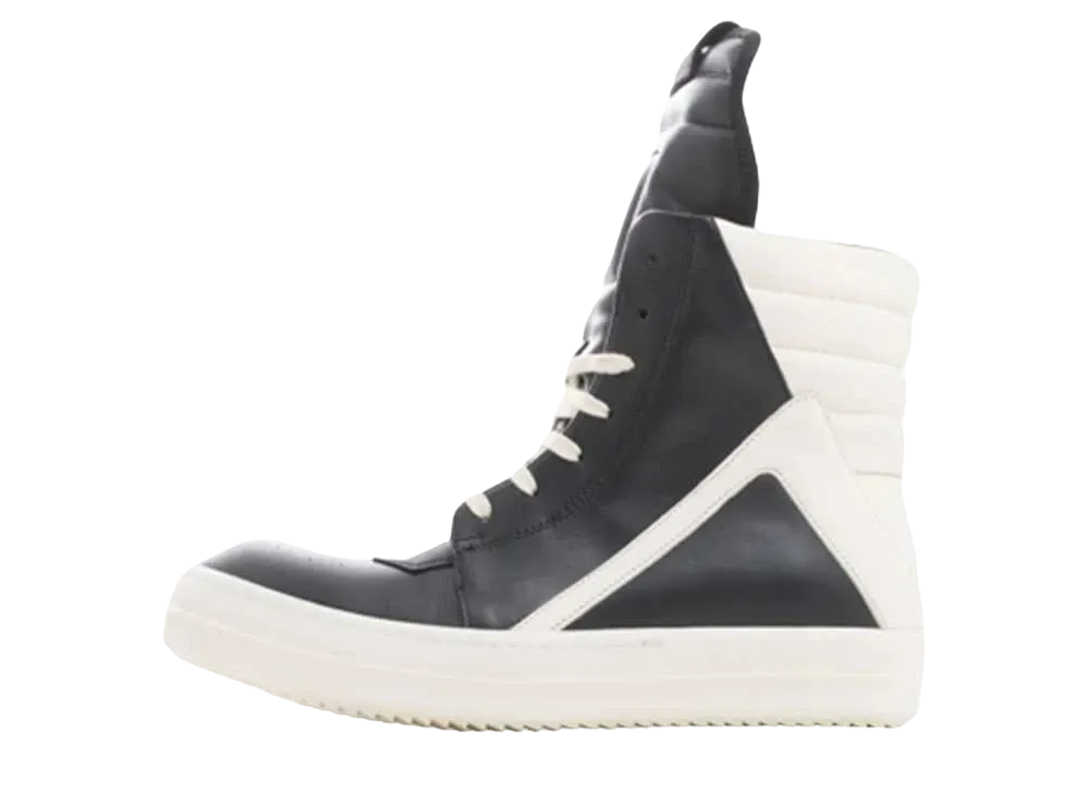 Rick Owens Geobasket "Black/Milk"
