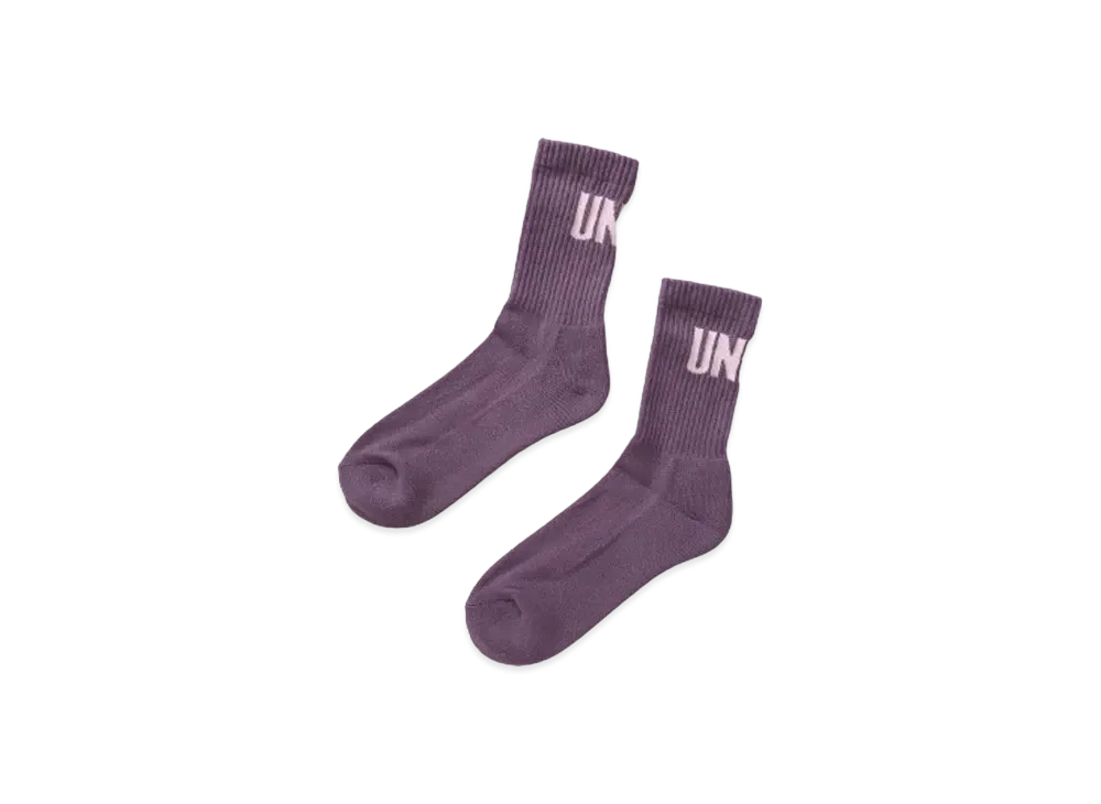 UNION Premium Crew Socks / Big Logo "Purple"
