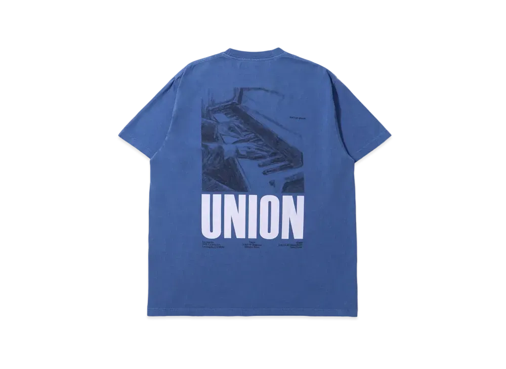 UNION Funky Piano S/S Tee "Blue"
