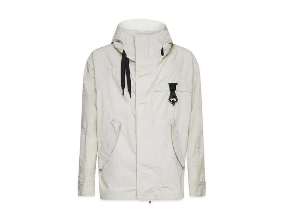 MONCLER x CRAIG GREEN Hancock Signage-Print Parka "White"
