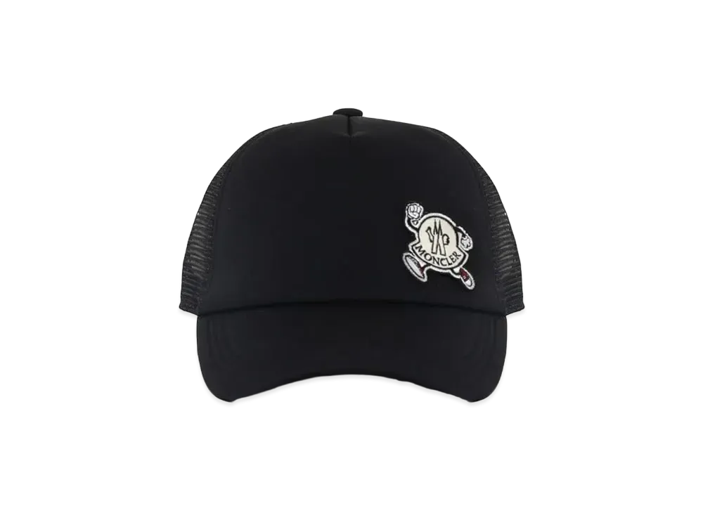 MONCLER Logo Patch Baseball Cap "Black"