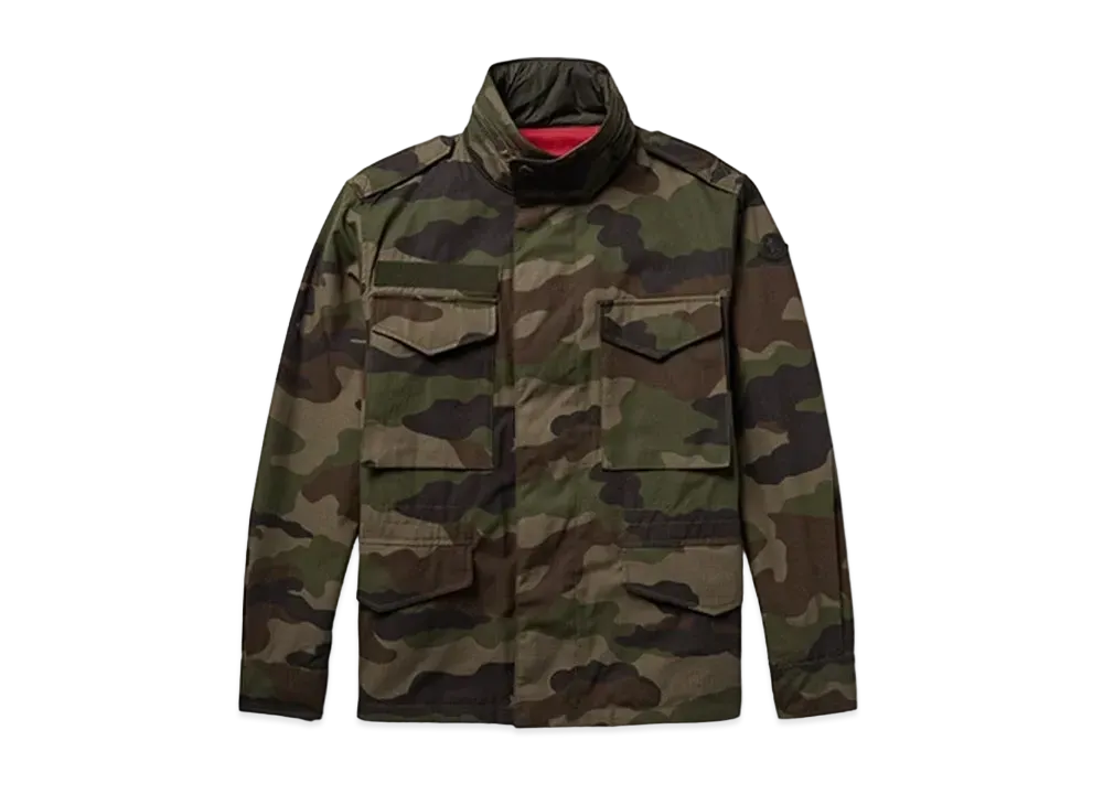 MONCLER Saturne Reversible Cotton-Ripstop And Shell Field Jacket "Camo"