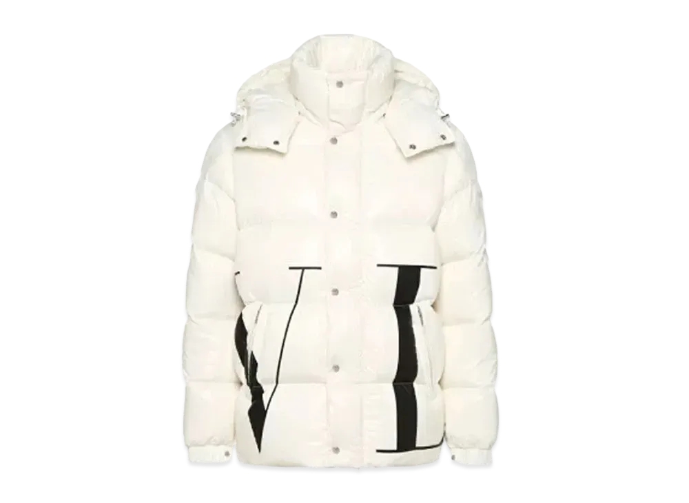 モンクレール x ヴァレンティノ ショート ダウン ジャケット "ホワイト"