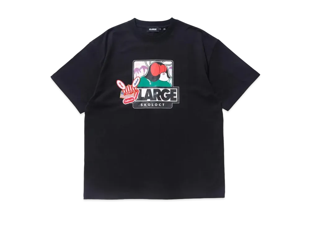XLARGE x SKOLOCT S/S Tee "Black"