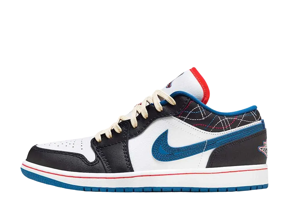 Industrial Blue Jordan Low Blue Black And White Air Jordan Blue