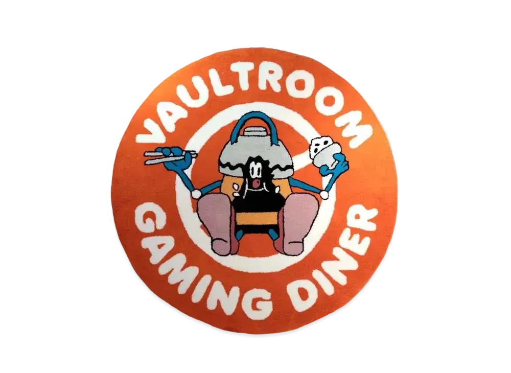 VAULTROOM Gaming Diner Floor Rug "Orange"