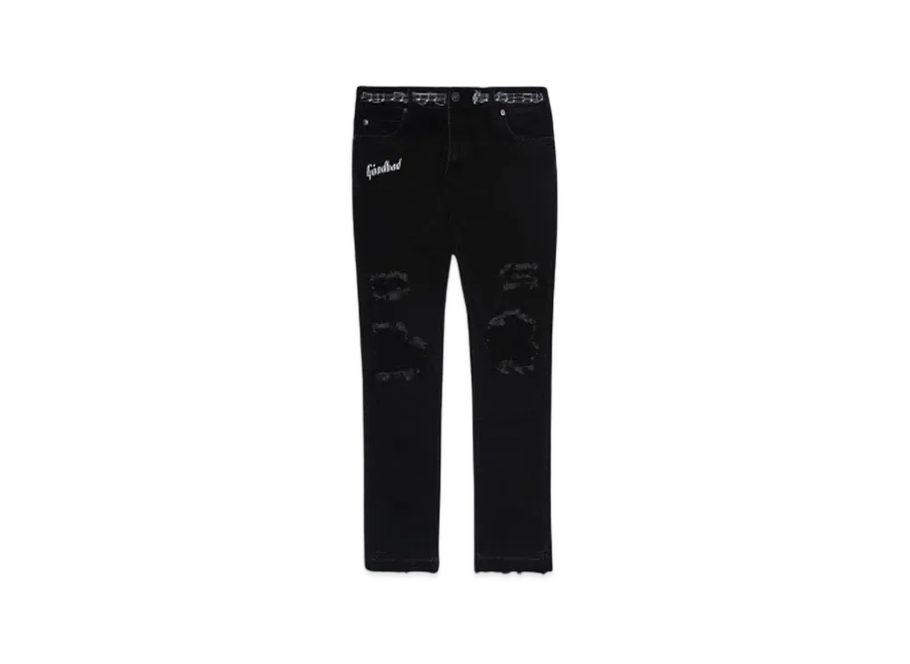 A GOOD BAD INFLUENCE Convertible Skinny Denim Jean "BLACK"