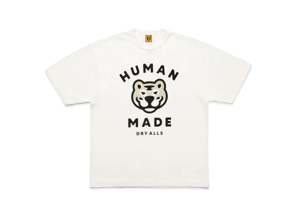 スニダン購入　HUMAN MADE タイガーTシャツ HUMAN MADE HUAIHAI Limited White Tiger Graphic T-Shirt 