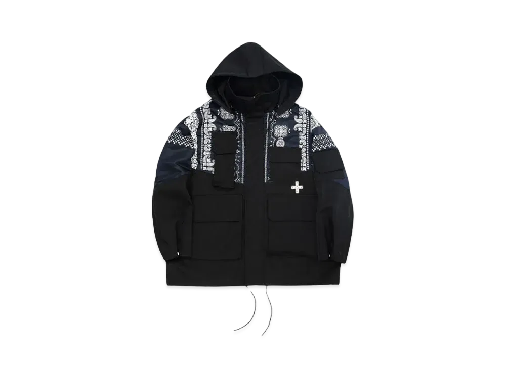 FACETASM ORIGINAL BANDANA PRINT HIGH NECK JACKET "BANDANA"