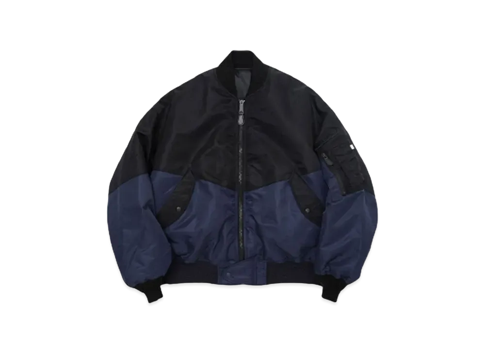 AVIREX PATCHED x FACETASM MA-1 JACKET "BLACKxNAVY"