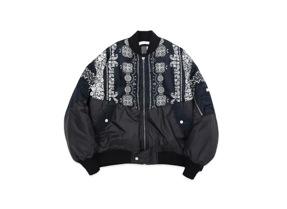 FACETASM ORIGINAL BANDANA PRINT MA-1 "BANDANA"