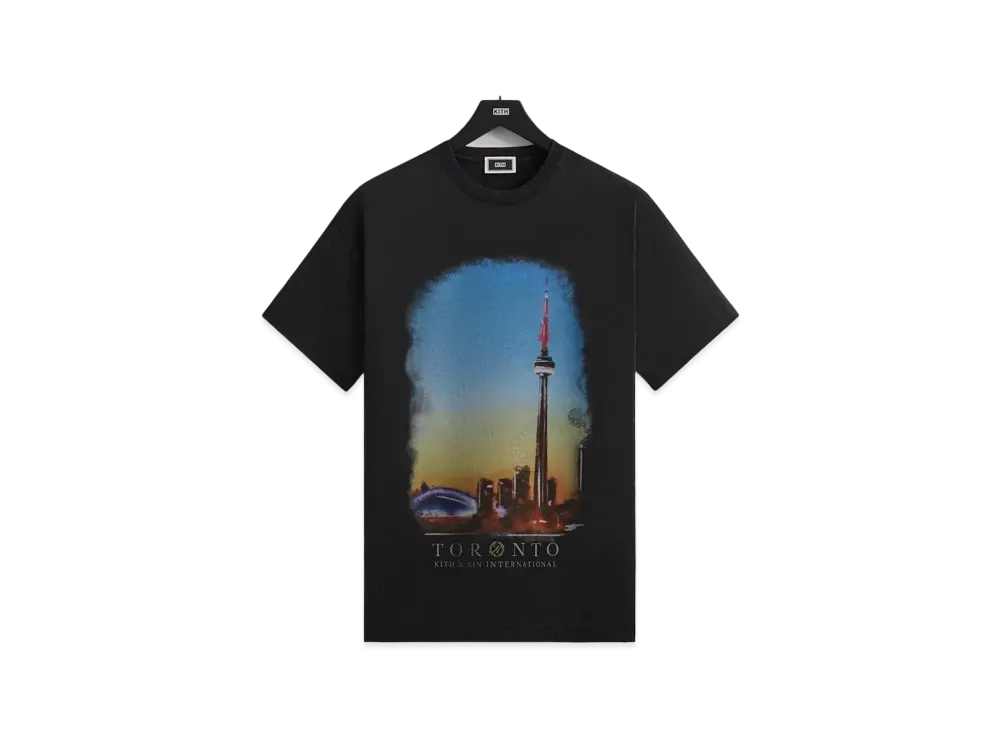 Kith Toronto Skyline Vintage Tee "Black"