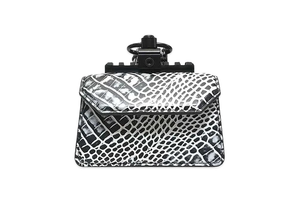 GANIKAWA CROCO HAND BAG(S) "BLACK x WHITE"