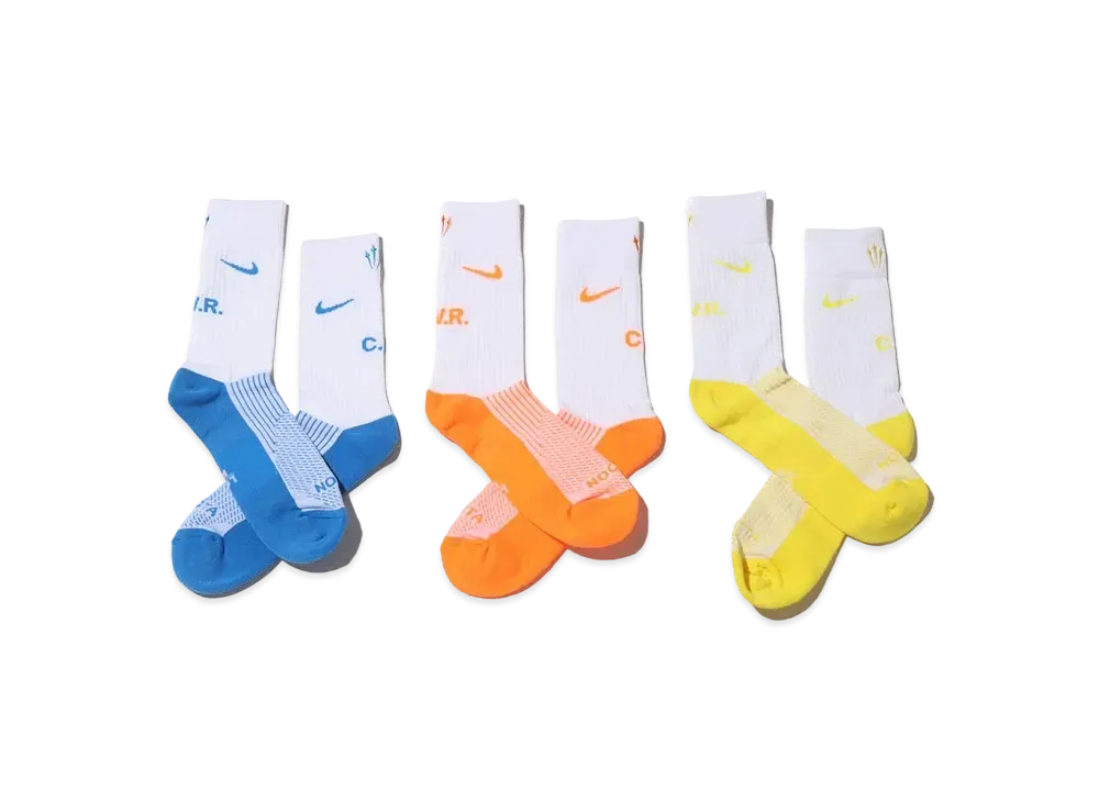 Nike U SNKRSox Crew 3PR-160 NOCTA "White/Multi"