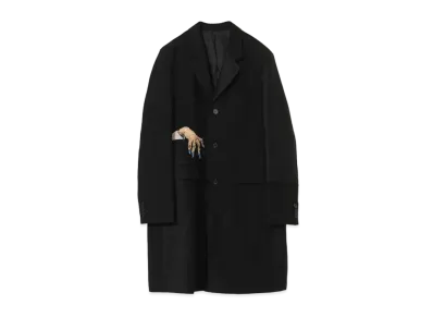 UNDERCOVER Silk/Polyester Blend Wool Jacket "Black"