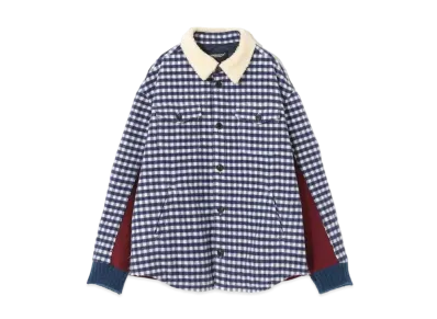 UNDERCOVER Wool Blend Shirt Blouson "Navy CK"