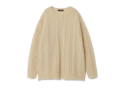 UNDERCOVER Wool Nylon Blend Mohair Knit Pullover "Ivory"