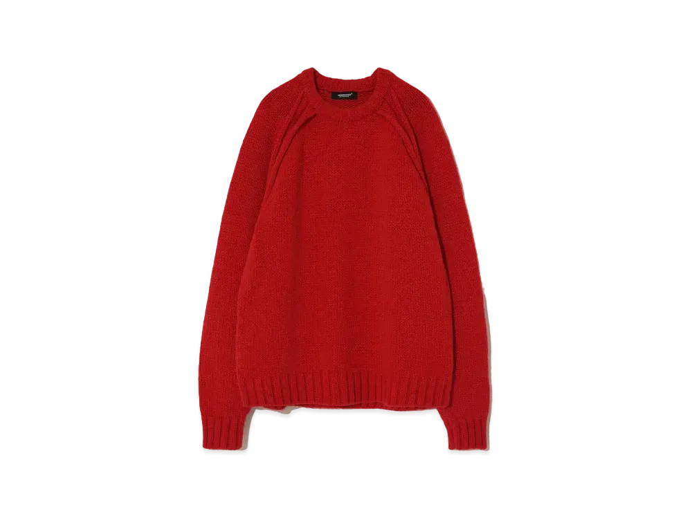 UNDERCOVER Raccoon Blend Wool Knit Pullover "Red"