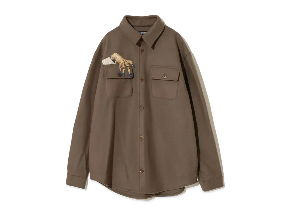 UNDERCOVER Cotton/Polyester Shirt "Gray Beige"
