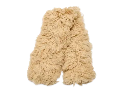 UNDERCOVER Mohair Blend Wool Fringe Scarf "Ivory"