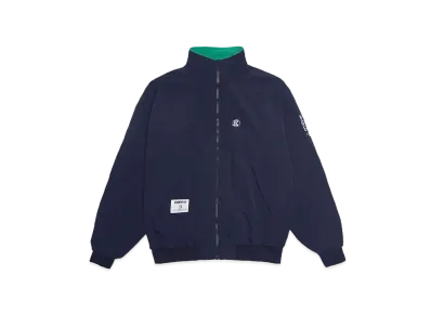 BILLIONAIRE BOYS CLUB EMBROIDERED LOGO FLEECE LINED NYLON JACKET "NAVY"