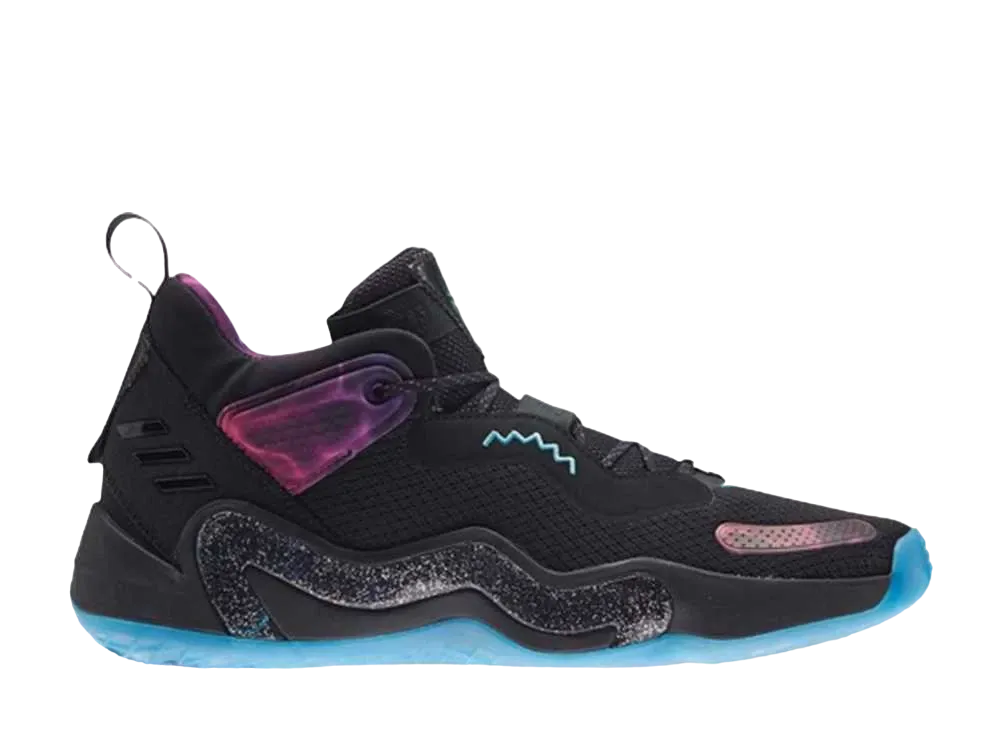 adidas D.O.N. Issue 3 "Core Black/Bright Cyan/Active Purple"