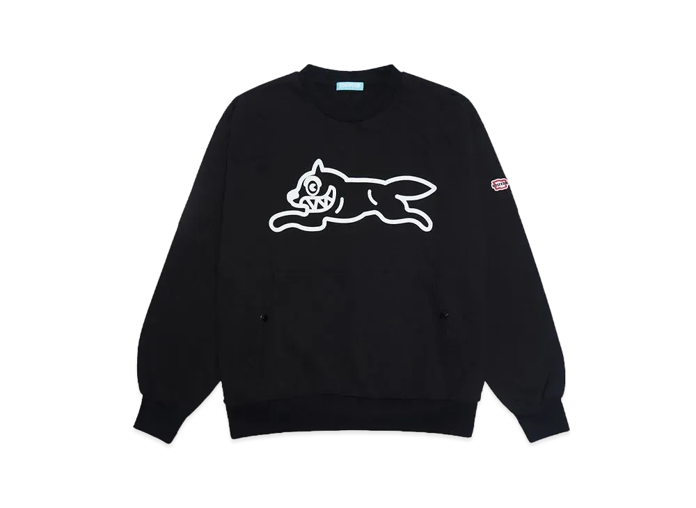 ICECREAM CRAZY COTTON SWEATSHIRT "BLACK"