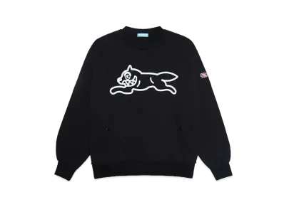 ICECREAM CRAZY COTTON SWEATSHIRT "BLACK"