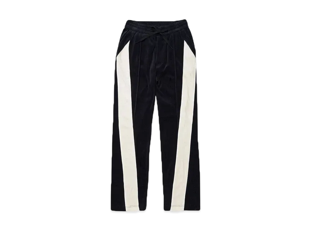 STUDIO SEVEN Cotton Velour Track Pants "NAVY"