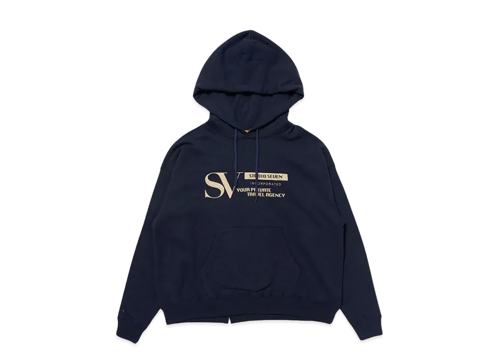 STUDIO SEVEN SV Cutoff Hoodie "NAVY"