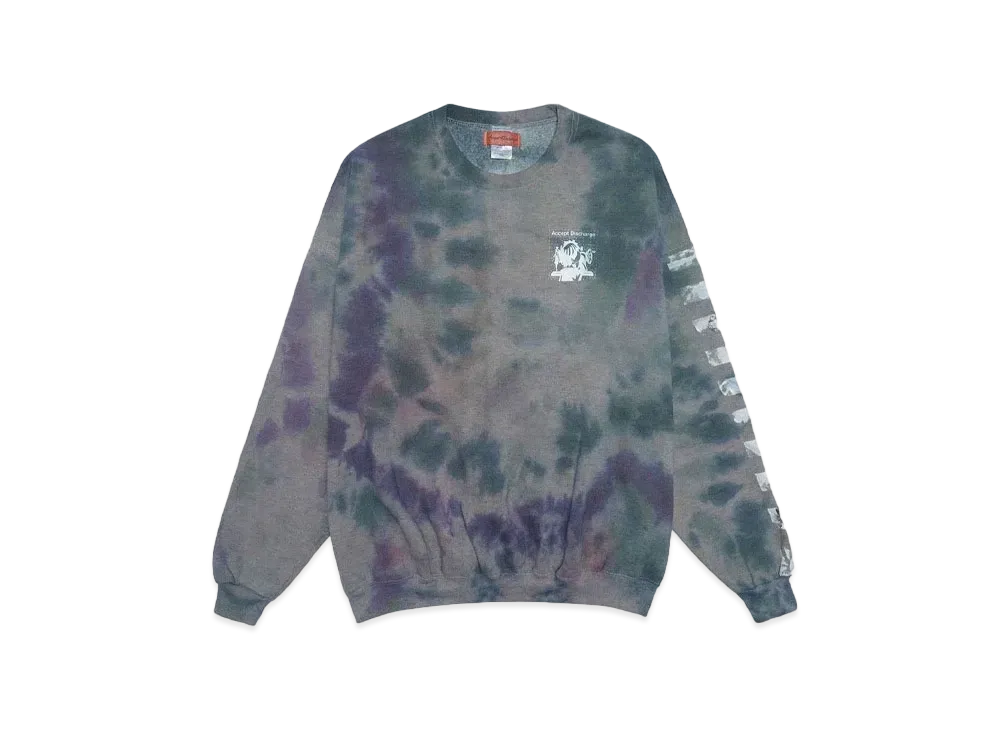 ACCEPT DISCHARGE Tie Dye Sweat "TIEDYE"