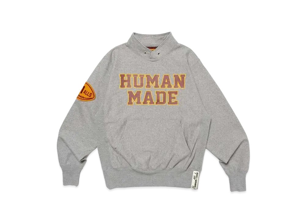 HUMAN MADE Stand Collar Sweatshirt "Gray"