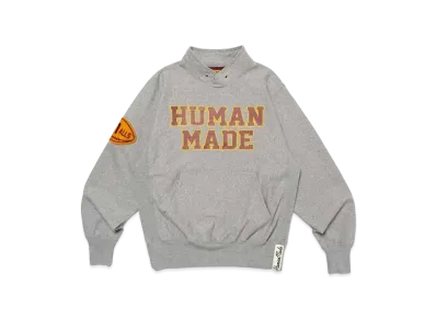 HUMAN MADE Stand Collar Sweatshirt "Gray"