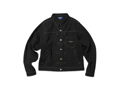 LFYT COTTON TWILL TRUCKER JACKET "BLACK"