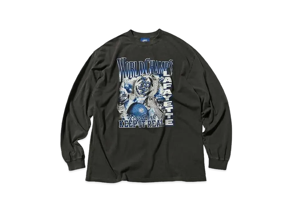 LFYT WORLD CHAMPS L/S TEE TYPE 6 -VINTAGE EDITION "VINTAGE BLACK"