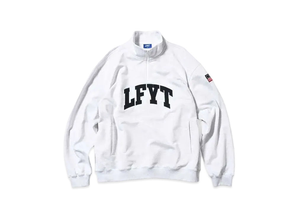 LFYT LFYT ARCH LOGO HALF ZIP SWEAT "ASH"