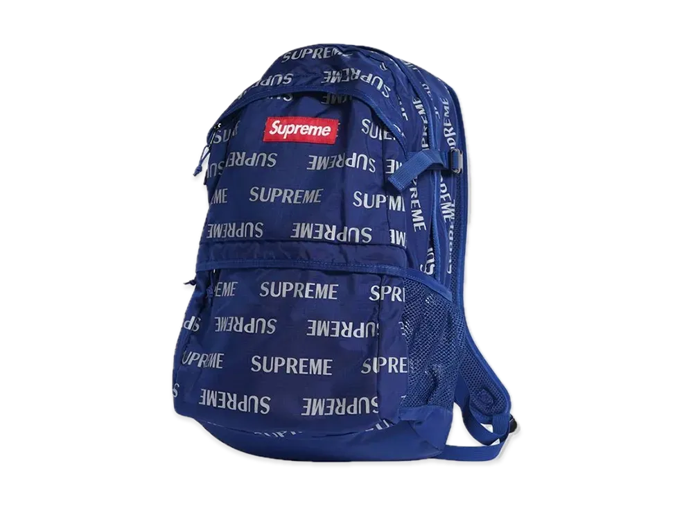 Supreme 3M Reflective Repeat Backpack "Blue"
