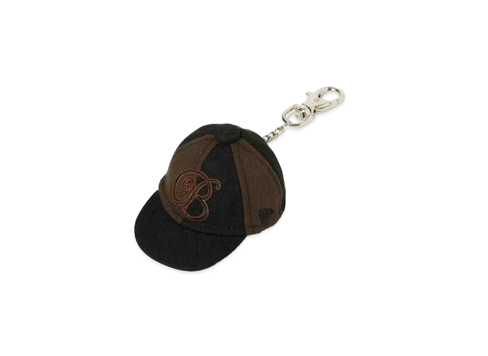Blackeyepatch B Emblem New Era Cap Keychain "Black/Brown"