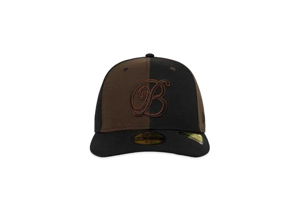 Blackeyepatch B Emblem 2 Tone New Era Cap "Black/Brown"