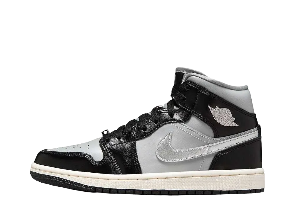 Nike Women's Air Jordan 1 Mid SE "Black Chrome"