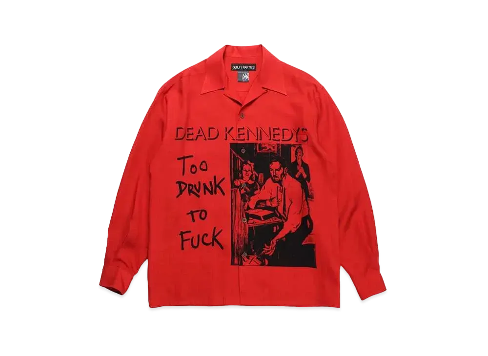 WACKO MARIA x DEAD KENNEDYS / Hawaiian Shirt Type-1 "Red"