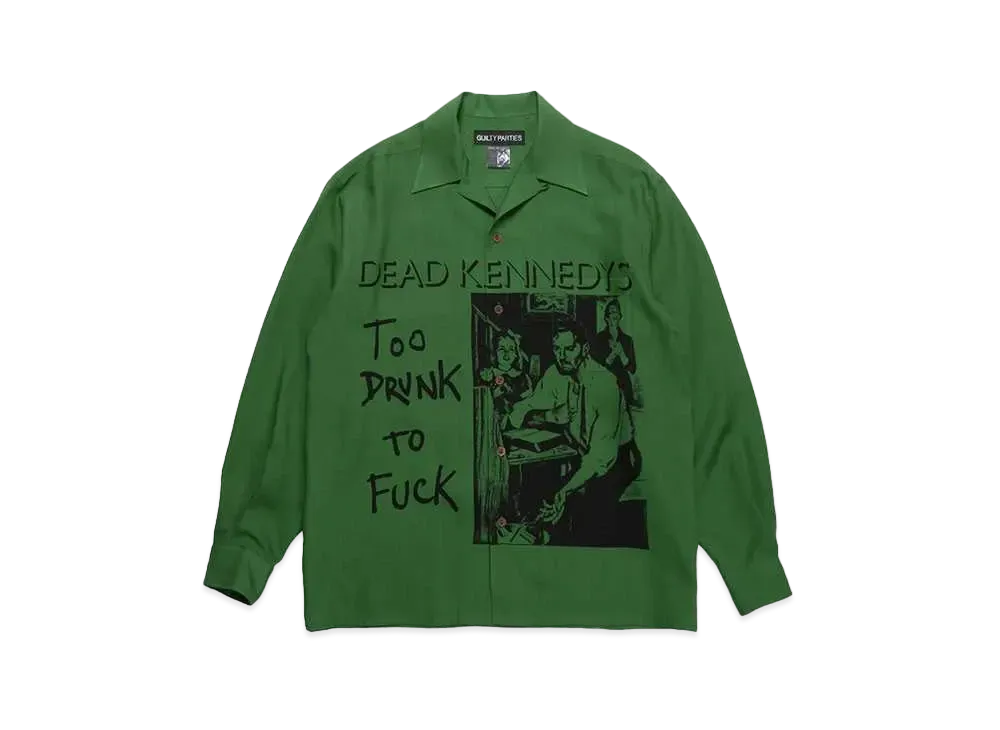 WACKO MARIA x DEAD KENNEDYS / Hawaiian Shirt Type-1 "Green"