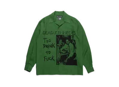WACKO MARIA x DEAD KENNEDYS / Hawaiian Shirt Type-1 "Green"