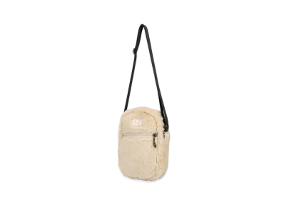WIND AND SEA Palm Tree Pattern Fleece Sacoche Shoulder Bag "Beige"