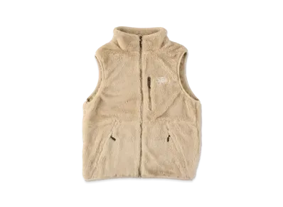 WIND AND SEA Palm Tree Pattern Fleece Vest "Beige"