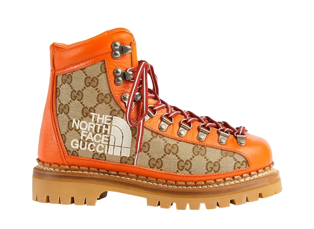 グッチ × ザノースフェイス ウィメンズ ブーツ "ベージュ/エボニー" 
