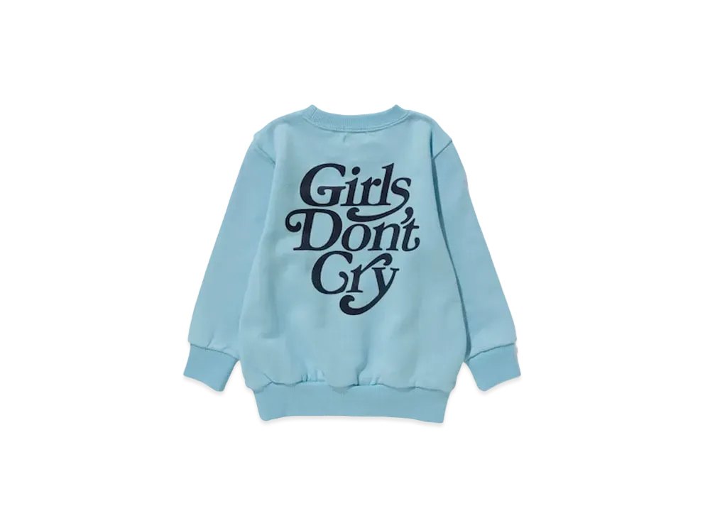 Girls Don't Cry Sweat Crew (100-130size) "Blue" / VERDY