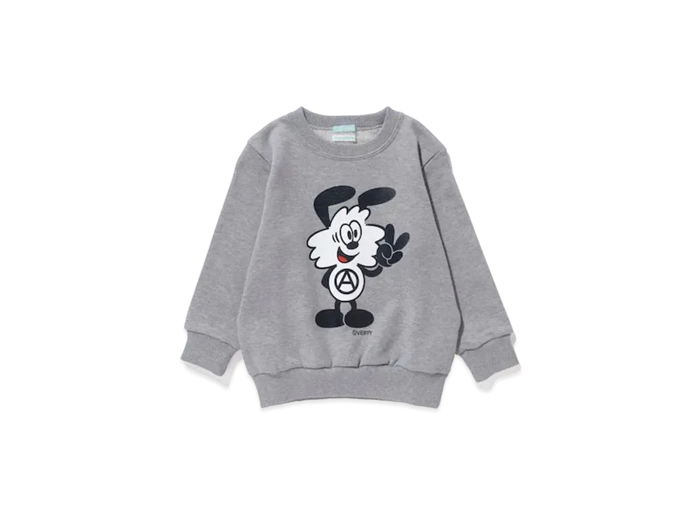 Girls Don't Cry Vick Sweat Crew (100-130size) "Gray" / VERDY