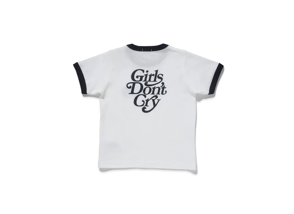 Girls Don't Cry Ringer Baby Tee1 "White/Black" / VERDY